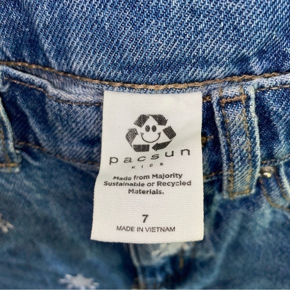 NWT Pacsun Kids Flower Embroidered Shorts - Picture 6 of 6